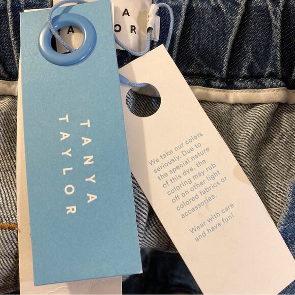 NWT Womens Plus Size 22 Tanya Taylor Designs Summer Pant Wide Leg Jeans - Picture 6 of 9